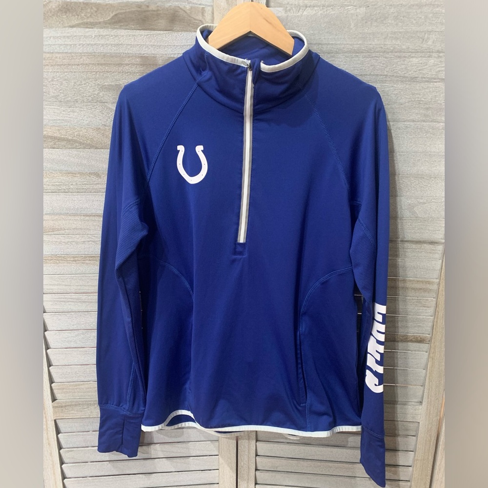 NFL APPEARL Indianapolis Colts Football Quarter Zip Pullover